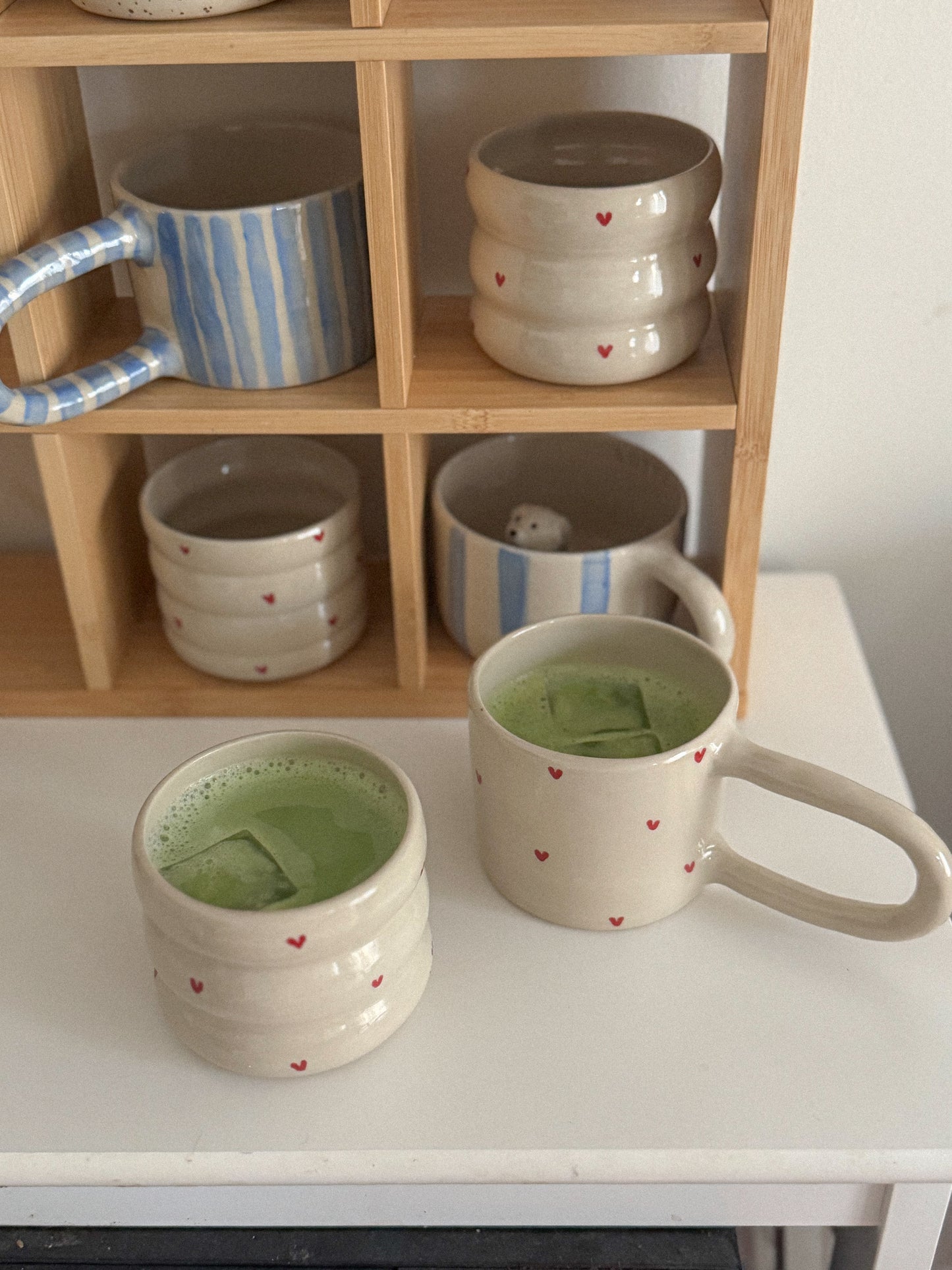 Bubble Herz Tasse