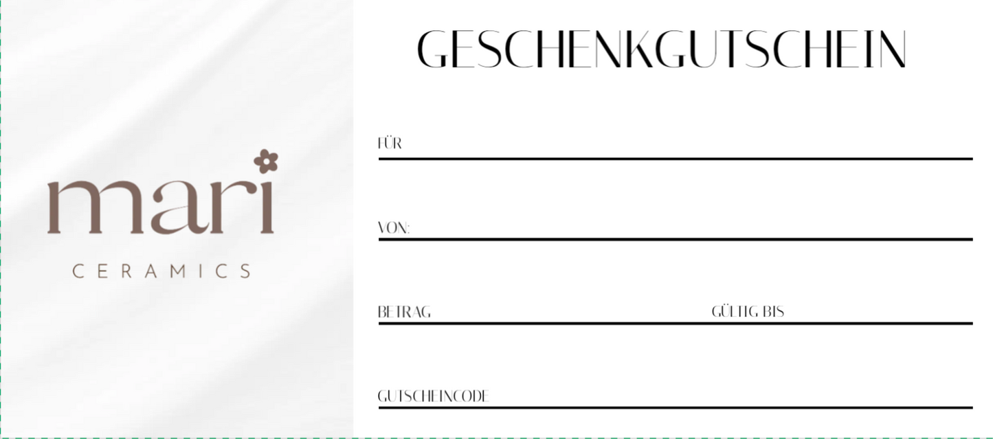 Mari Ceramics Gutschein