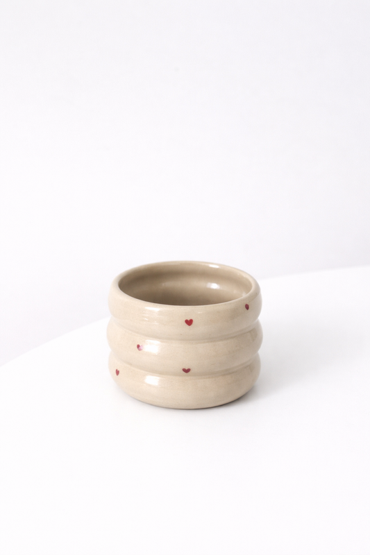 Bubble Herz Tasse