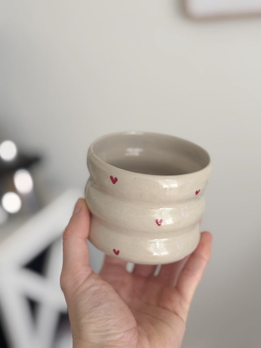 Bubble Herz Tasse